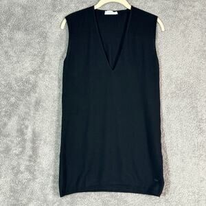 Emilio Pucci Black Virgin Wool Pullover Top Size 12